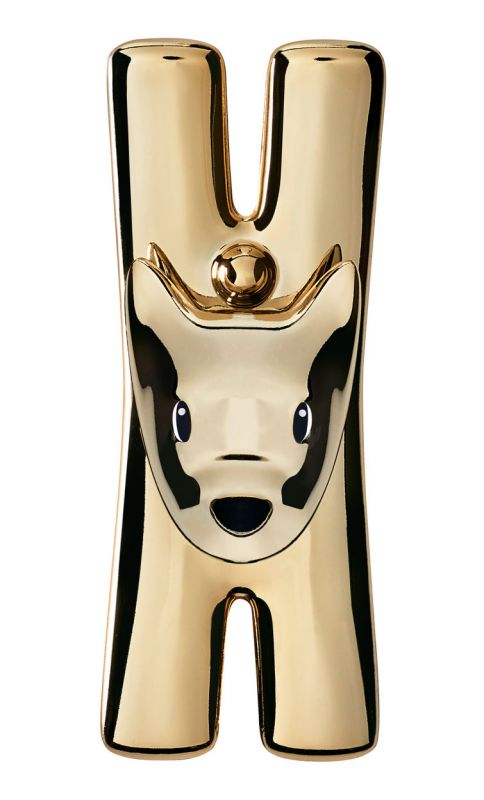 MMI32 Lampo / Giampo Klammerset Gold Alessi EINZELSTÜCK